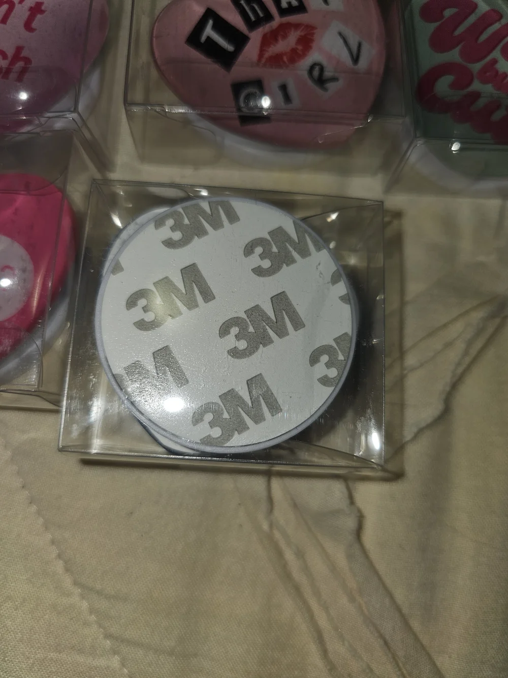 Pink Phone Grips - 7 Pack